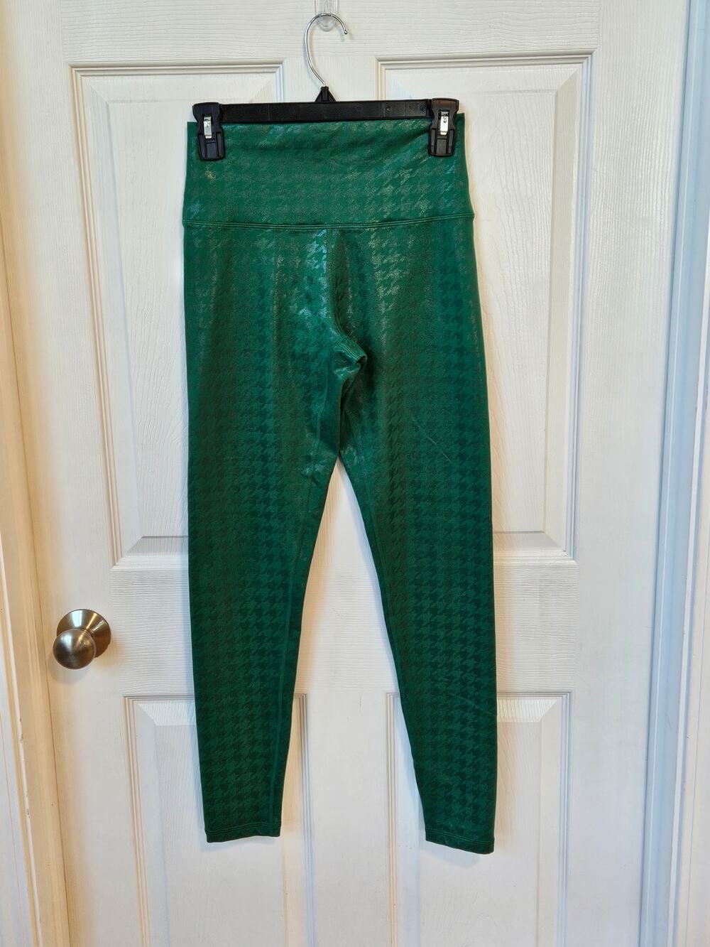 OFFLINE by Aerie The Hugger Hi-Rise Long Leggings Green Houndstooth M Long